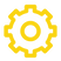 Yellow gear icon